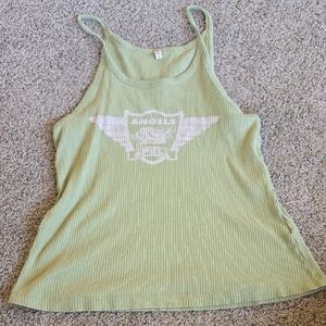 Spell Light Green Ribbed Tank Top